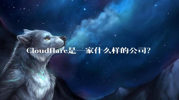 Cloudflare是一家什么样的公司？