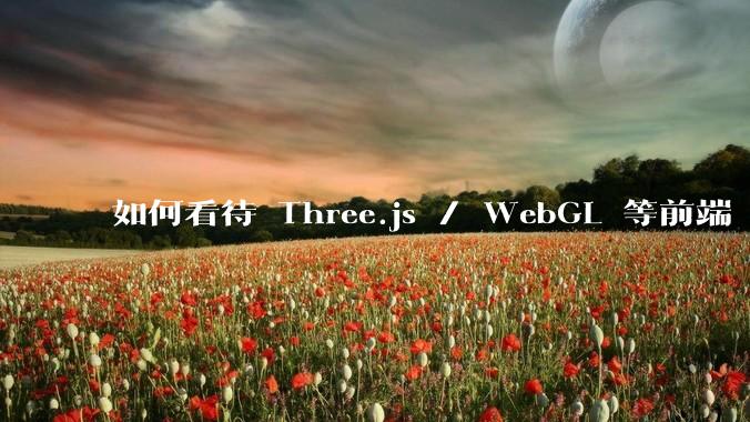 如何看待 Three.js / WebGL 等前端 3D 技术？